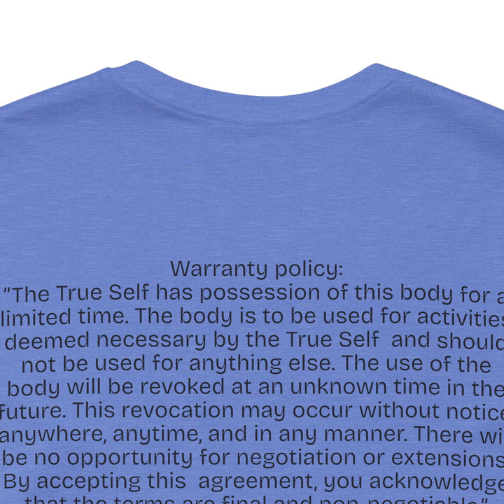 The Body's Warranty Policy