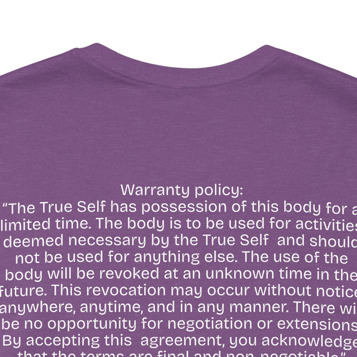The Body's Warranty Policy