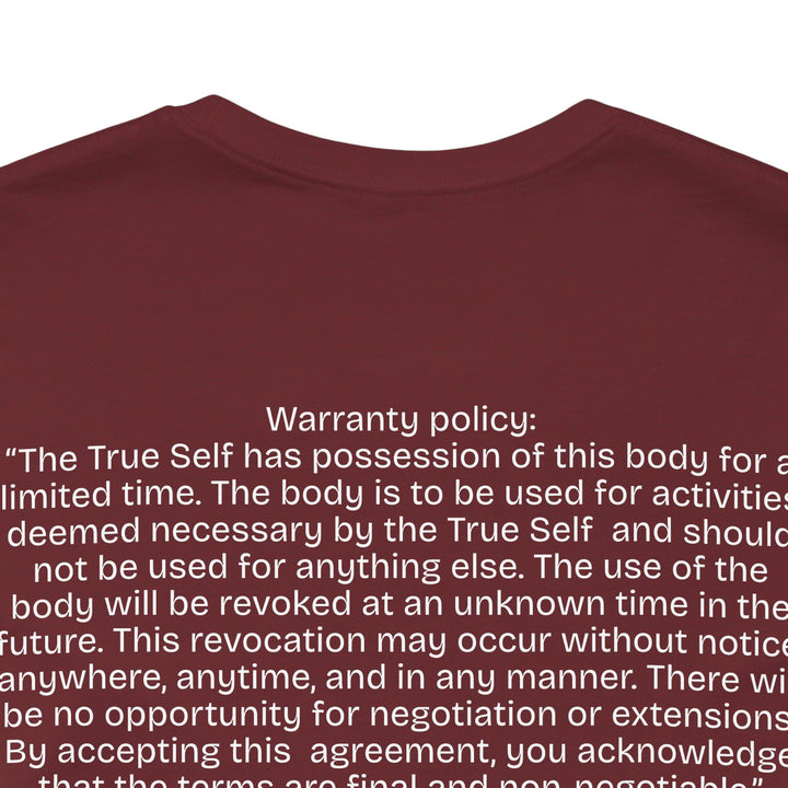 The Body's Warranty Policy